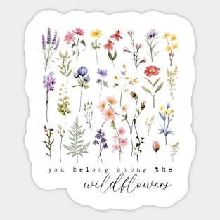 Amoung The Wildflowers Sticker